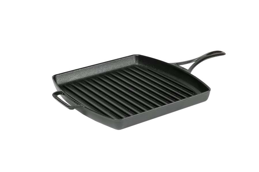 Lodge BOLD 12 Inch Seasoned Cast Iron Square Griddle with Loop Handles,  Design-Forward Cookware
