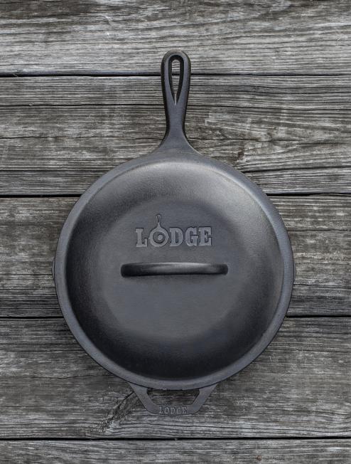 Lodge USA 3 Notch #8 Cast Iron Chicken Fryer Deep Skillet & Basting Li –  Olde Kitchen & Home