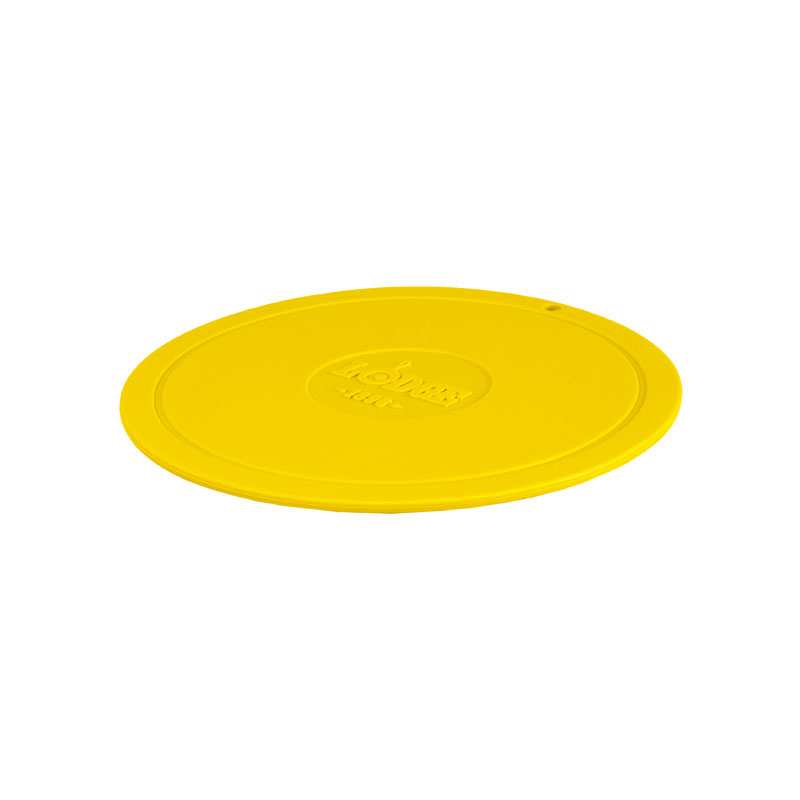 Lodge AS7DT22 7 1/2 Round Trivet - Silicone, Sunflower, Yellow