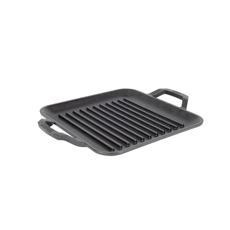 Cooks Professional Cast Iron Frying Pan & Grill Pan Set see info Almond NEW