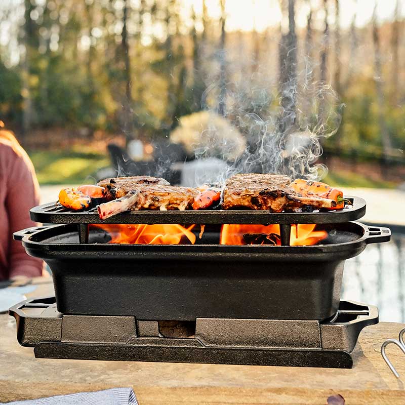 Introducing the New Sportsman's Pro Cast Iron Grill™