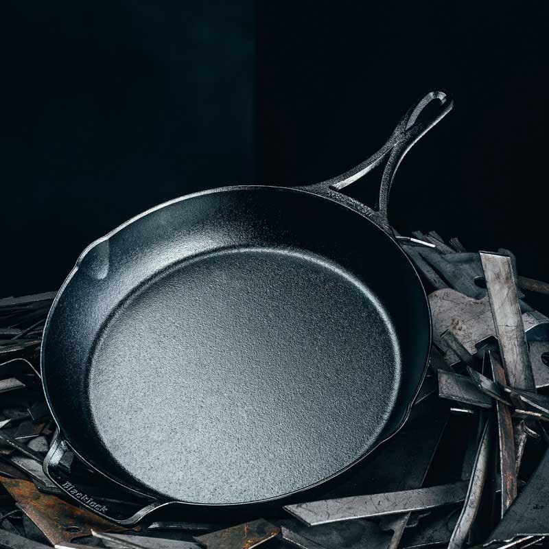 Lodge Blacklock Cast Iron Skillet, Triple Seasoned 10.25 inch Frying Pan  BL96SK 