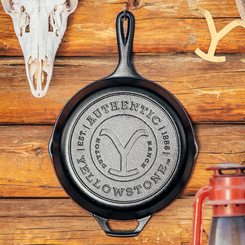 Yellowstone Lodge Cast Iron Skillet 10.25 Seasoned Kitchenware