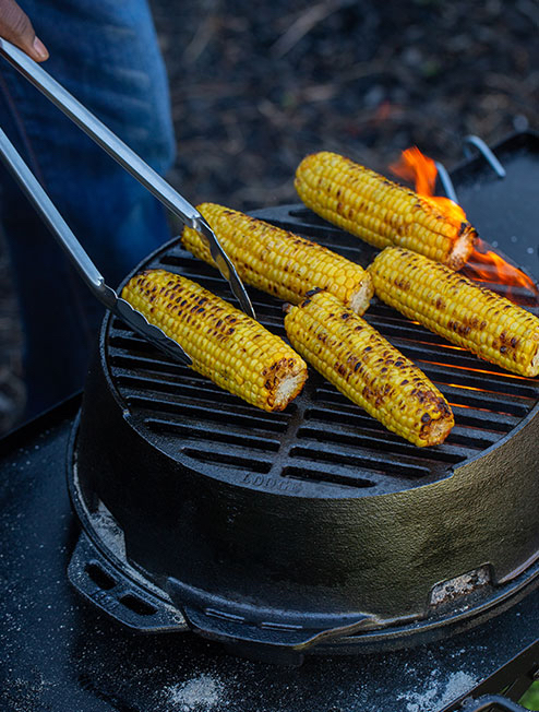 The Lodge Cast Iron Grills: the Sportsman's Pro & the Kickoff. 
