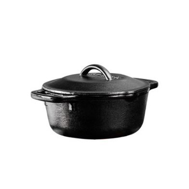 Lodge Blacklock 5 Litre Dutch Cast Iron Black Cooking Kitchen None Stick Oven Pot Pan 