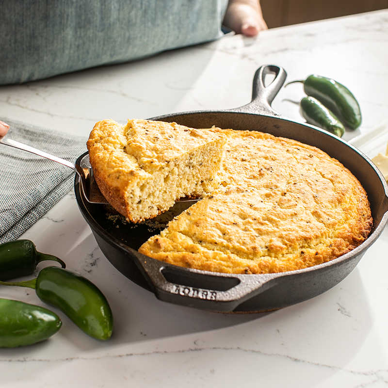 Cast Iron Jalapeno Cornbread - My Kitchen Serenity