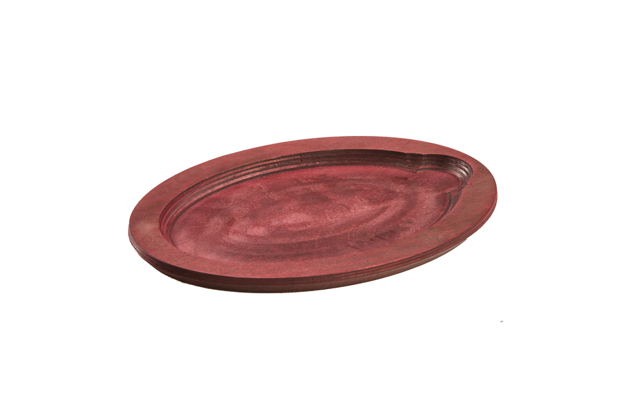 Acacia Wood Underliner for Cast Iron Oval Skillet