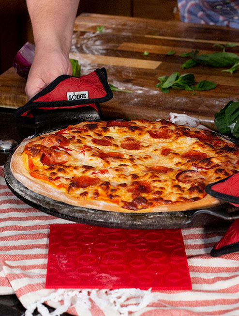 15 Inch Cast Iron Pizza Pan, Pizza Baking Pan