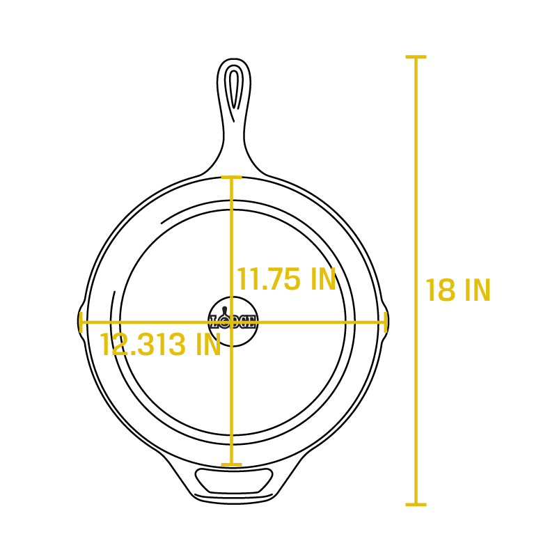 Lodge Cast Iron Lodge 12.56-in Cast Iron Skillet in the Cooking