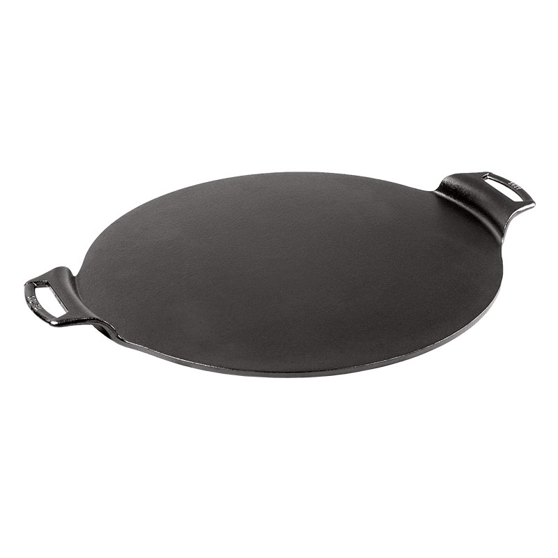 Enhanced Heat Retention and Dispersion Oven 13.5 Inch Pre-Seasoned Cast Iron Pizza and Baking Pan Stove Natural Finish Grill or Campfire 