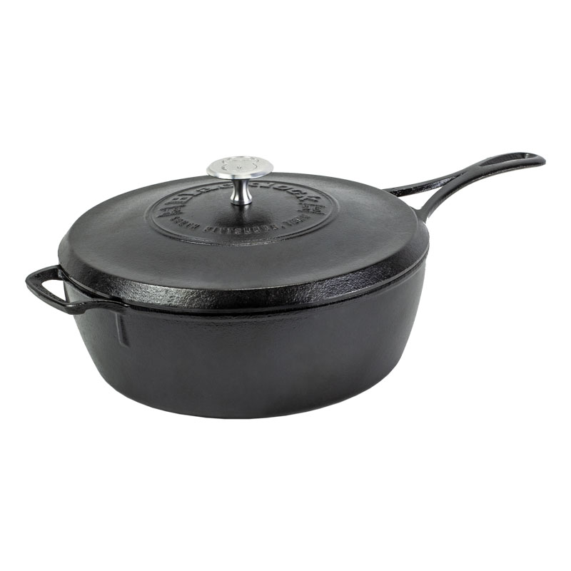 Cast Iron Deep Skillet With Lid | Blacklock Collection | Lodge Cast Iron