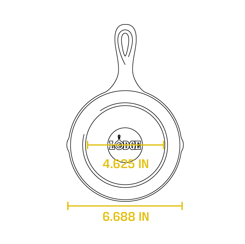 6.5 Inch Cast Iron Skillet