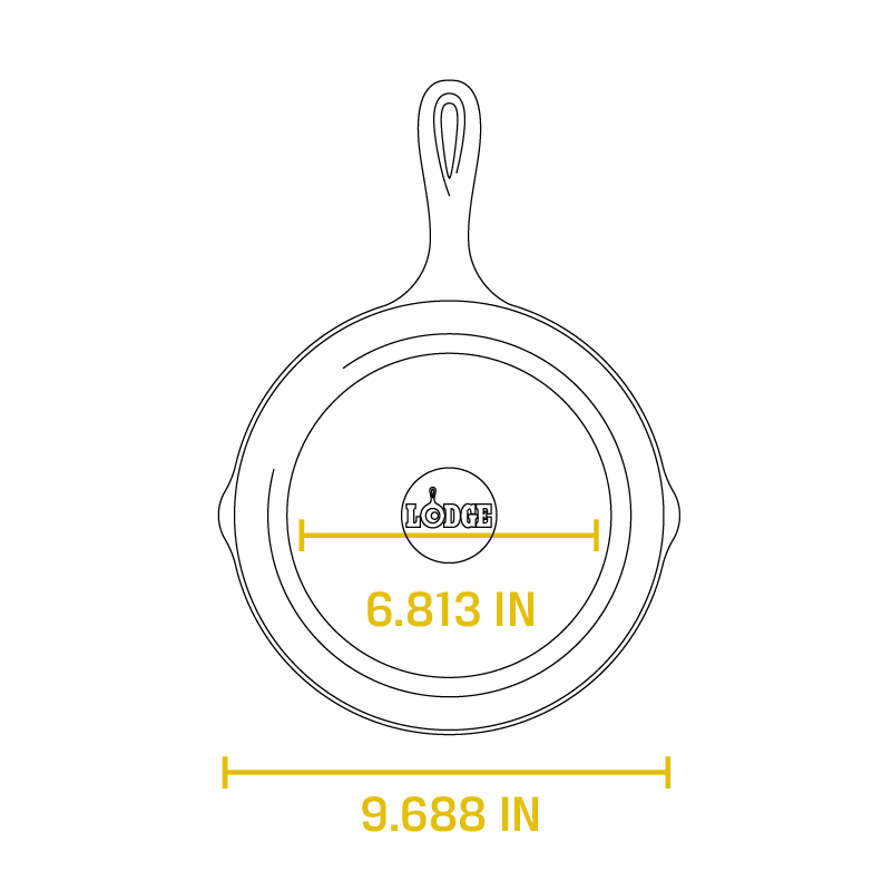 9 Inch Cast Iron Skillet