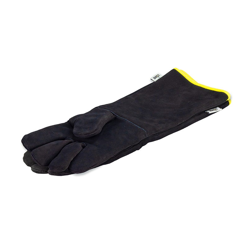 Black Leather Oven Mitts