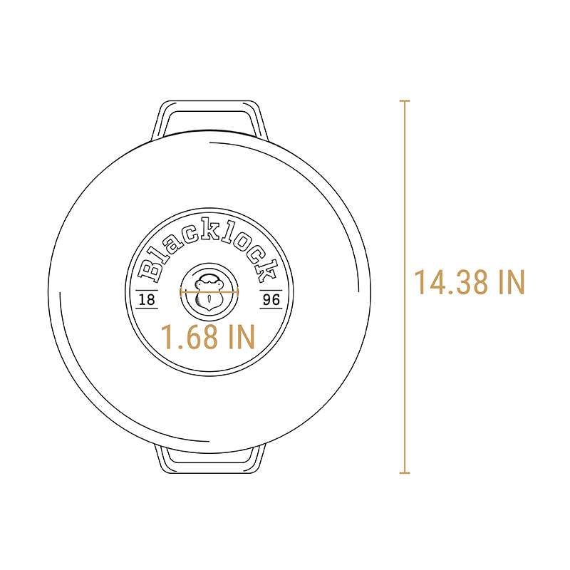 Blacklock *17* 4 Quart Braiser With Lid | Lodge Cast Iron