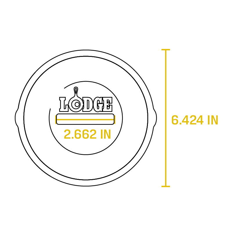 Lodge 6.5 Cast Iron Lid – Atlanta Grill Company