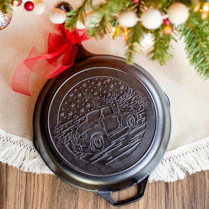 Lodge Cast Iron Holiday Truck Skillet - 10.25 in