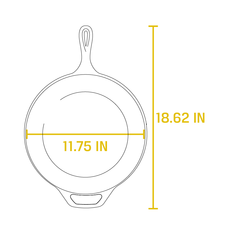 Lodge L10DSK3 12-5/8 Cast Iron Skillet