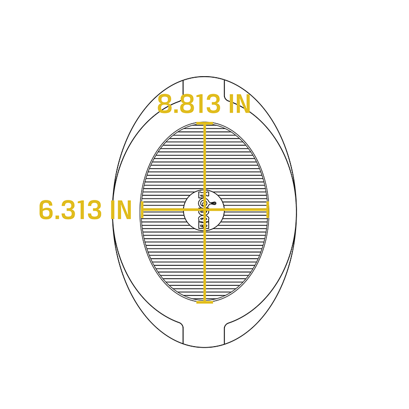 Lodge USO11 Black Silicone Oval Underliner