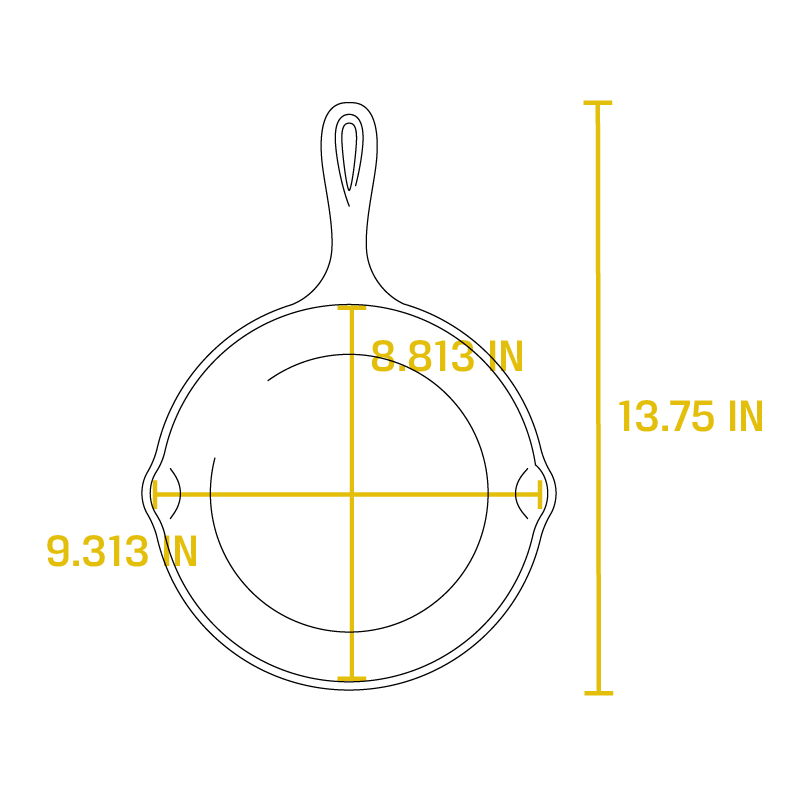 9 Inch Cast Iron Skillet