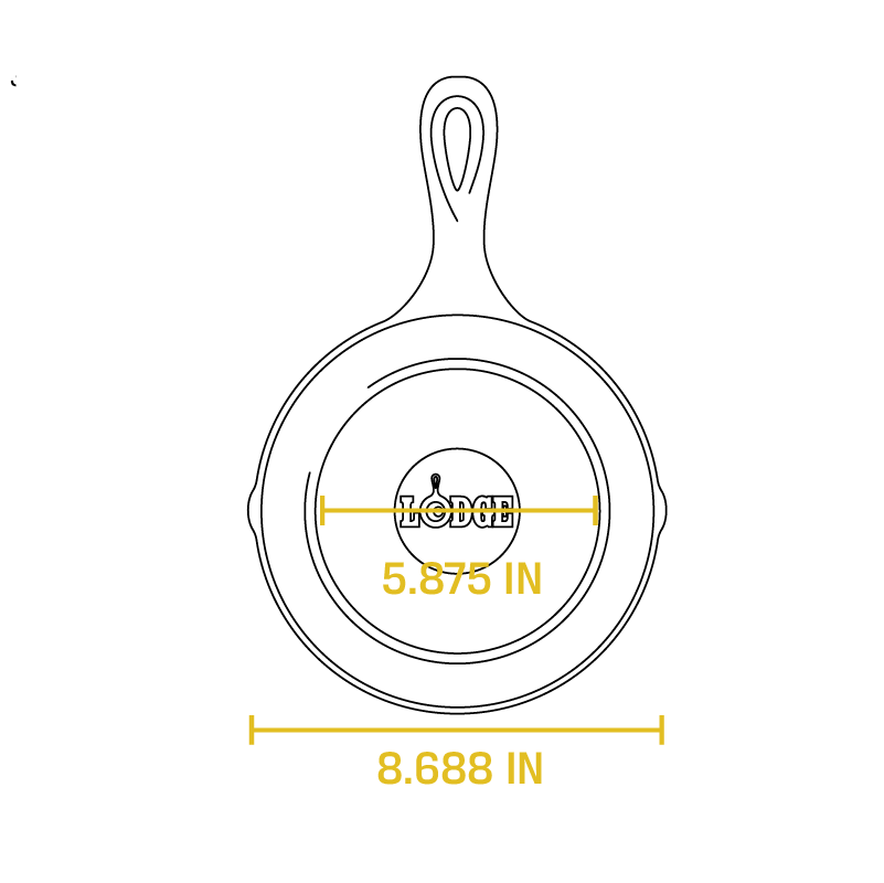 8 Inch Cast Iron Skillet