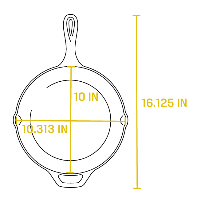 Lodge L8SK3 Pre-Seasoned Cast Iron Skillet,10.25 – Toolbox Supply